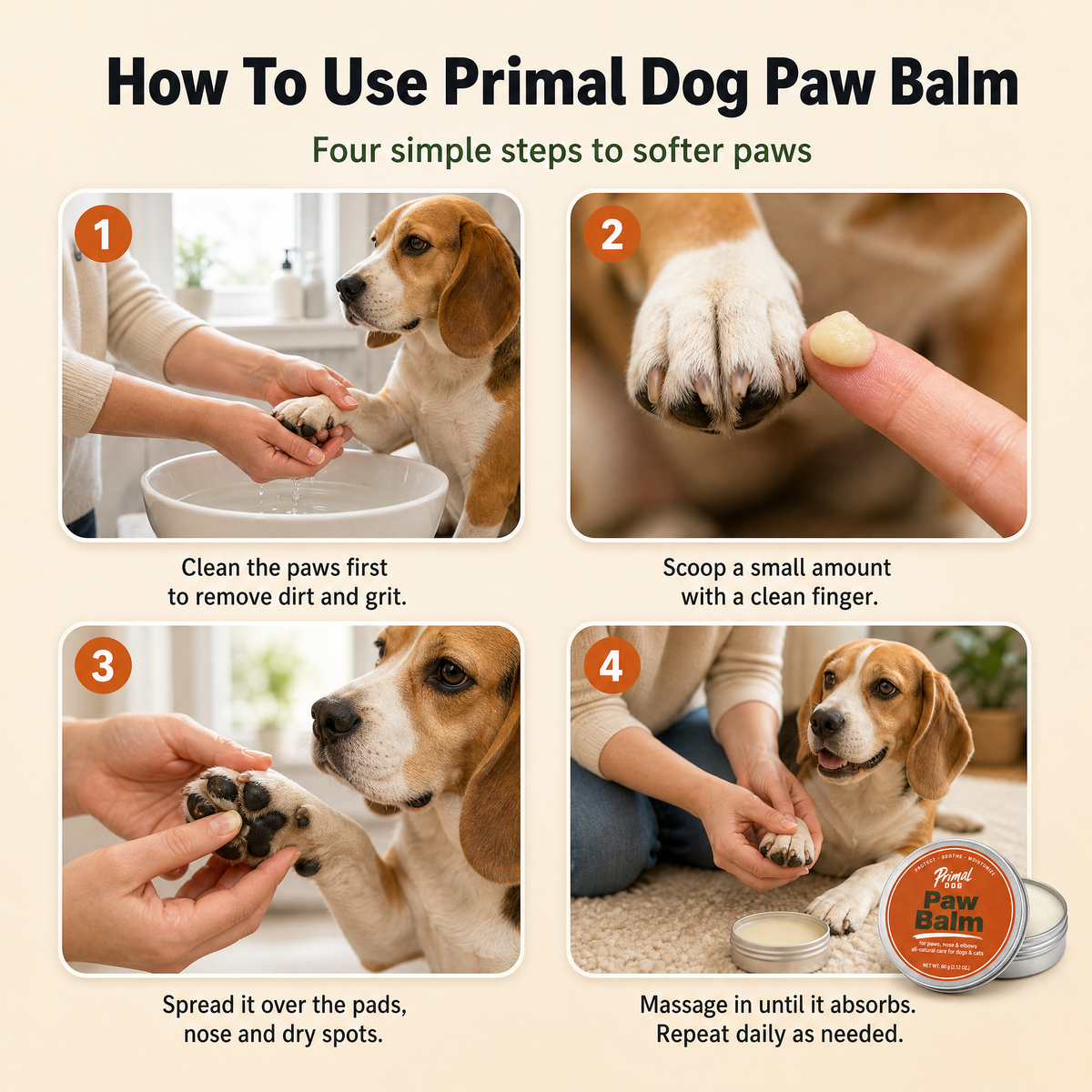 Organic Paw Relief Balm